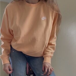 Nike Women's Soft Orange Sweatshirt
